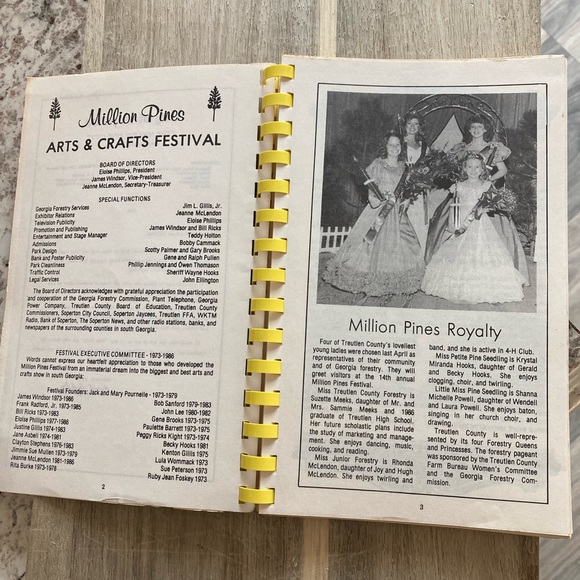 Vintage 14th Million Pines Arts & Crafts Festival souvenir cook book 1986 - Picture 3 of 7